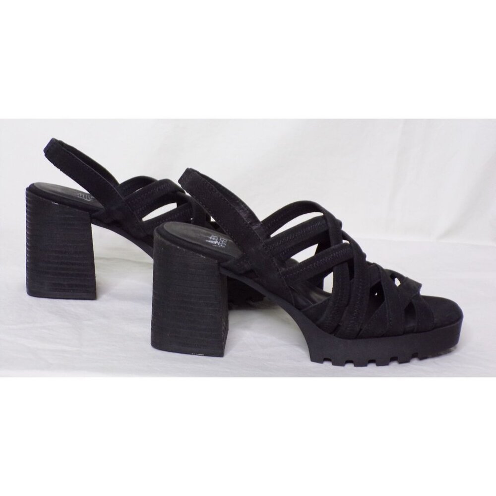 🆕 EILEEN FISHER Tally Strappy Platform Sandal Shoe Black 7 - Picture 6 of 14